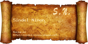 Sindel Ninon névjegykártya